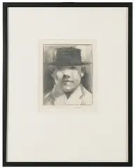Head.' by Stephen Mangan, Graphite on paper, offered Jan 2024