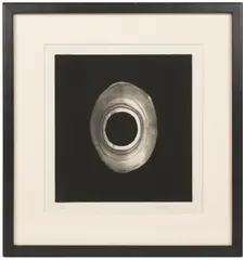 Untitled' from 'Ten from Leo Castelli.' by Lee Bontecou, Lithograph on muslin affixed to board and laid down on support mat (as issued), offered Jan 2024