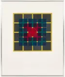 Gold Ring.' by Blanche Nothstein, Collage on plywood under glass, offered Jan 2024
