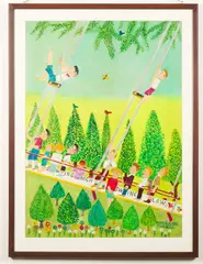 Swing High.' and 'Stetson Home.' by Thomas, Oil and varnish on paper, offered Jan 2024