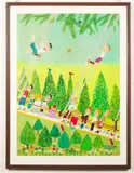 Swing High.' and 'Stetson Home.' by Thomas, Oil and varnish on paper, offered Jan 2024