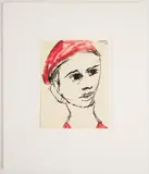 Self Portrait, Untitled VI.' Pen, colored by Gabriel Capuano, ink and wash on paper, offered Jan 2024