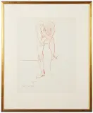 Nude Male.' 1965. Colored by Laurence Herbert Scott, pencil on paper, offered Jan 2024