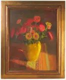 Untitled by Laura Lee, Oil on artist board, offered Jan 2024