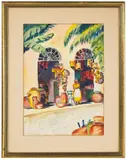 Panama City' by Edward Dickson Reeder, Watercolor on paper laid on board, offered Jan 2024