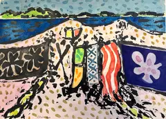 Untitled by Thomas Chimes, Gouache and watercolor on paper, offered Jun 2023