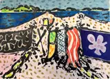 Untitled by Thomas Chimes, Gouache and watercolor on paper, offered Jun 2023