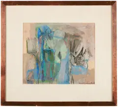 Untitled by Kurt K. Feuerherm, Watercolor and ink wash on paper. Double, offered Jun 2023