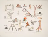 Kotoku Sculpture, Nikko, Japan by David Nash, 1985, Lithograph with hand-coloring, offered Jun 2023