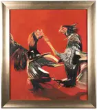 Untitled by Ralph E. Williams, Oil stick on paper board, offered Jun 2023