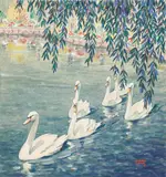 Untitled by Ella Condie Lamb, Watercolor on board, offered Jun 2023