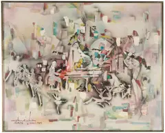 Untitled by Shoo Ching Wan, Oil on canvas, offered Jun 2023
