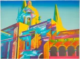 Untitled (La Cathedral) by William Roth Kohn, 1980, Lithograph, offered Jun 2023