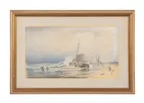 Untitled (Maritime Scene) by Charles Henry Gifford, 1898, watercolor on paper, sold Apr 2024