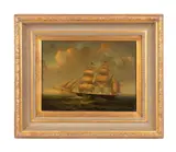 Untitled (Maritime Scene) by Thomas Hagen, oil on canvas, sold Apr 2024