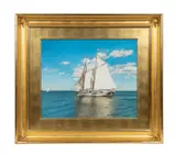 Untitled (Maritime Scene) by Ed Rafferty, watercolor on paper, sold Apr 2024