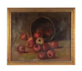 Untitled (Still Life with Apples) by Bryant Chapin, 1894, oil on canvas, sold Apr 2024
