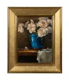 Untitled (Still Life) by Barbara Applegate, oil on canvas, sold Apr 2024
