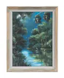 Untitled (Landscape) by Tracy Newton, 1991, oil on board, sold Apr 2024