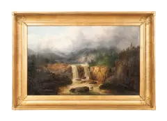 Clearing After Storm second half 19th century by William Charles Anthony Frerichs, oil on canvas, sold Apr 2024