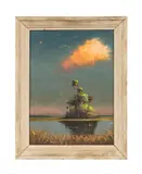 Untitled by Harold Newton, oil on board, sold Apr 2024