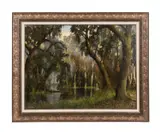 Untitled (Swamp Landscape) by C. Ford Riley, oil on canvas, sold Apr 2024