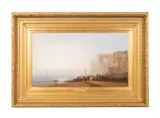 Brittany Beach by George Washington Nicholson, oil on canvas, sold Apr 2024