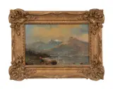Untitled (Mountain Landscape) by Joseph Horlor, oil on canvas, sold Apr 2024