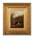 Untitled (Landscape) by George Bates, oil on canvas, sold Apr 2024