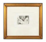 Series 156:066 or Untitled 5 by Pablo Picasso, etching with drypoint on BFK Rives paper, sold May 2024