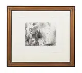 Venus Foraine - 1966 by Pablo Picasso, etching with drypoint on paper, sold May 2024