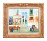Haut de Cagnes by Carlos Nadal, oil on canvas, sold May 2024