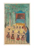 Puppet Show by Ludwig Bemelmans, 1999, oil on canvas laid to board, sold May 2024