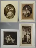 Untitled by Samuel Arlent Edwards, mezzotint portraits on paper, sold Jan 2019