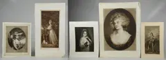 Untitled by Samuel Arlent Edwards, mezzotint portraits on paper, sold Jan 2019