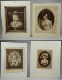 Untitled by Samuel Arlent Edwards, mezzotint portraits on paper, sold Jan 2019