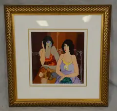 Ashley and Abigail by Itzchak Tarkay, Serigraph, sold Jan 2019