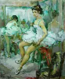 painting by Maryse Ducaire-Roque, oil on canvas, sold Jan 2019