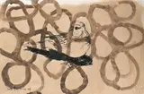 Little Bird by Jaco Benade, 2008, graphite and oil on unstretched canvas, sold May 2021