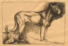 Untitled by Elsie Marion Henderson, Charcoal, sold Jun 2026
