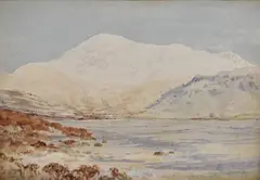 Burnmoor Tarn and Scafell by Cuthbert Rigby, Watercolour, sold Jun 2026