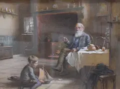 The Young Fisherman by William Kay Blacklock A.R.C.A, Watercolour, sold May 2026