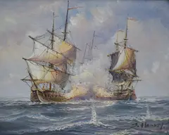 Untitled by J. Harvey, oil, sold May 2026