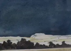 Ingleborough by Ian Gardner, Watercolour 'Ingleborough', a landscape study of the Yorkshire peak, signed and dated, sold May 2026