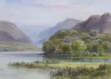 Dolbadarn Castle' and 'Dolwyddelan Castle by H M Krause, watercolor, sold May 2026