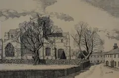 Priest Lane Cartmel by Norman Barker, Ink, sold May 2026
