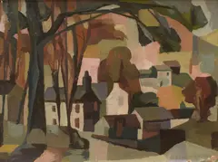 Untitled by George Cannon, Oil on board, sold Apr 2026