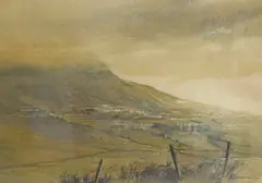 Ingleborough with Cloud by Barbara Tomlinson, Watercolour, sold Apr 2026