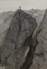 Scafell Pinnacle by Joel Rasbash, Ink, sold Apr 2026