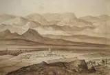 Huantajaya - Providence of Tarapaca - Peru 1868 by G. Smith, Pen and ink sketch 'Huantajaya - Providence of Tarapaca - Peru, sold Apr 2026